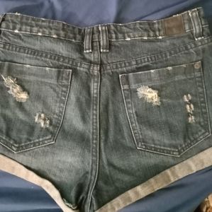 RVCA Shorts dark blue size 27 denim slouch